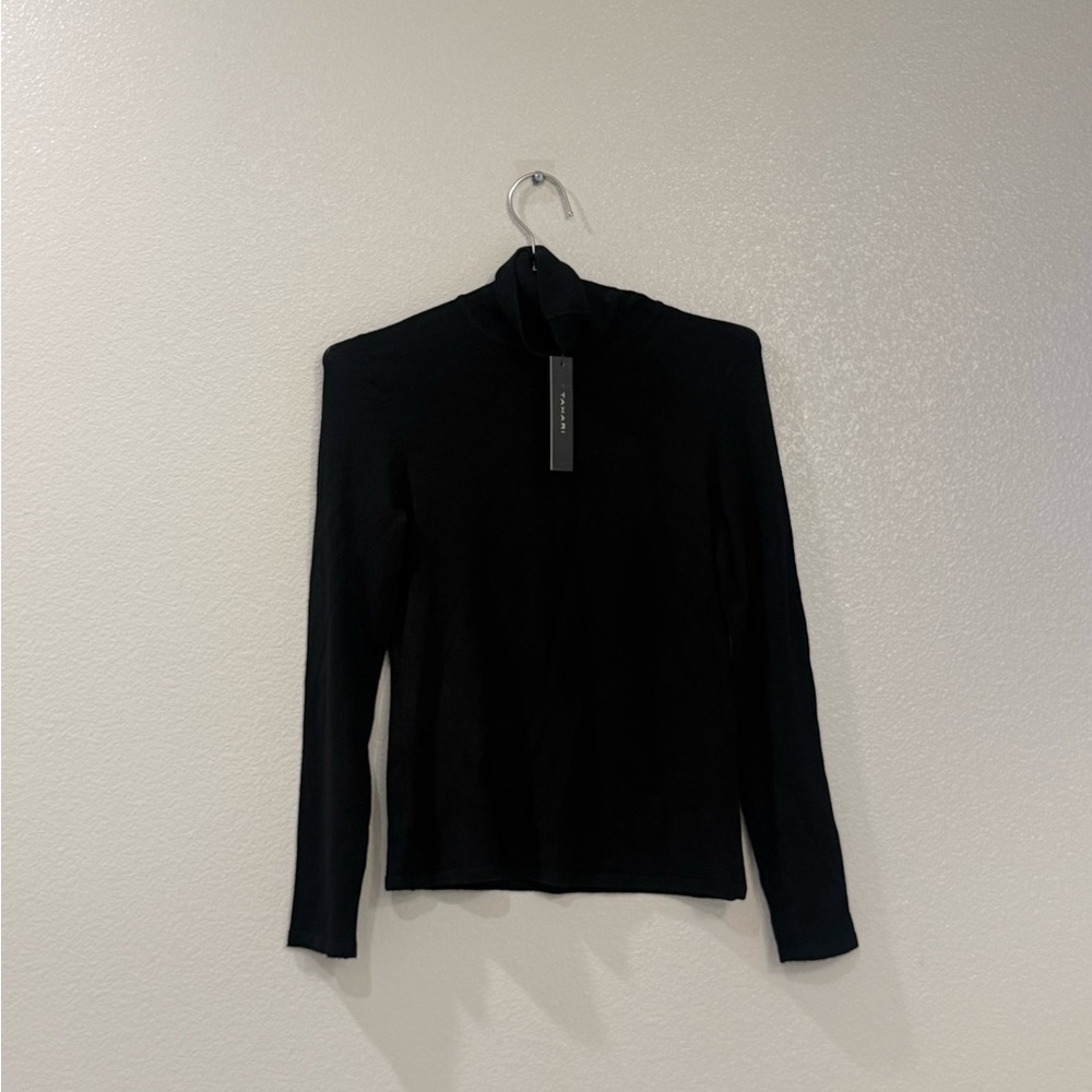 Tahari Classic Black Turtleneck